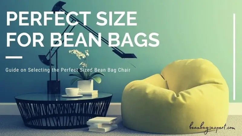 select size for bean bag chairs
