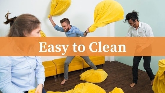 bean bags easy to clean