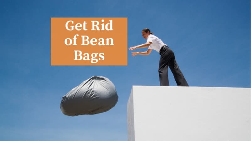 dispose bean bag get rid