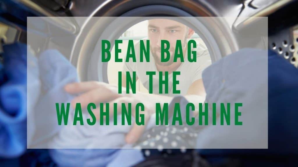 bean bags in the washing machine