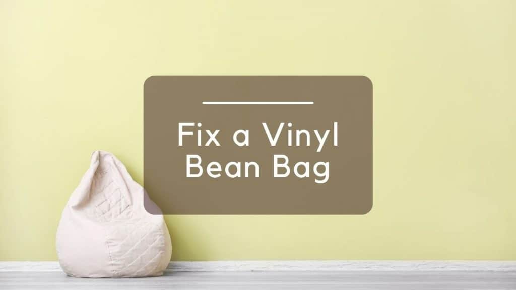 fix vinyl bean bag