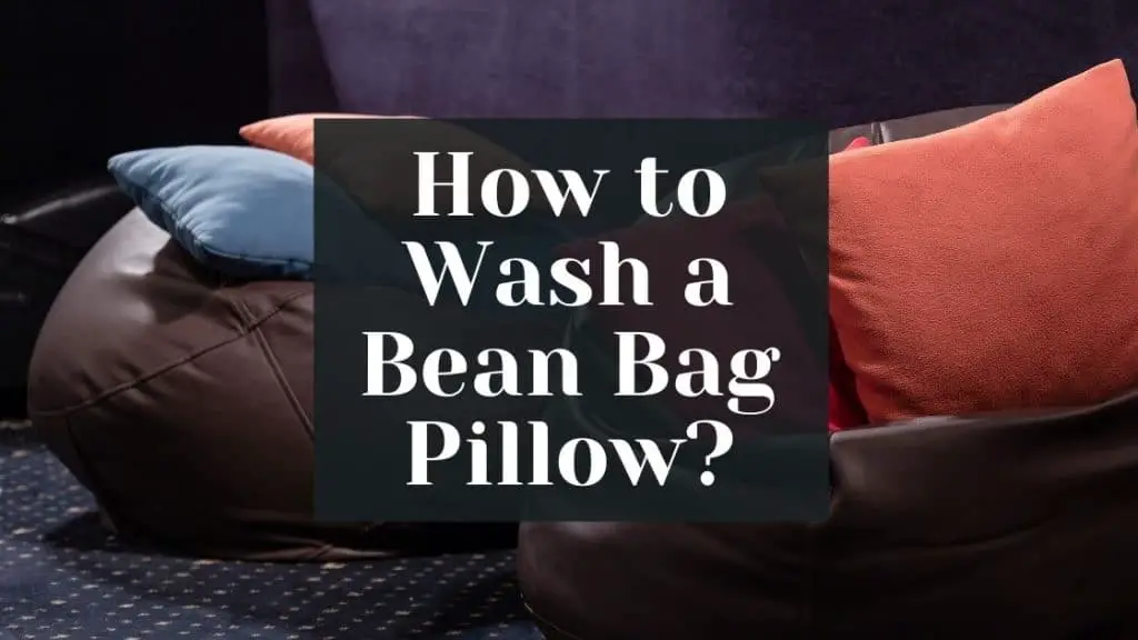 wash a bean bag pillow