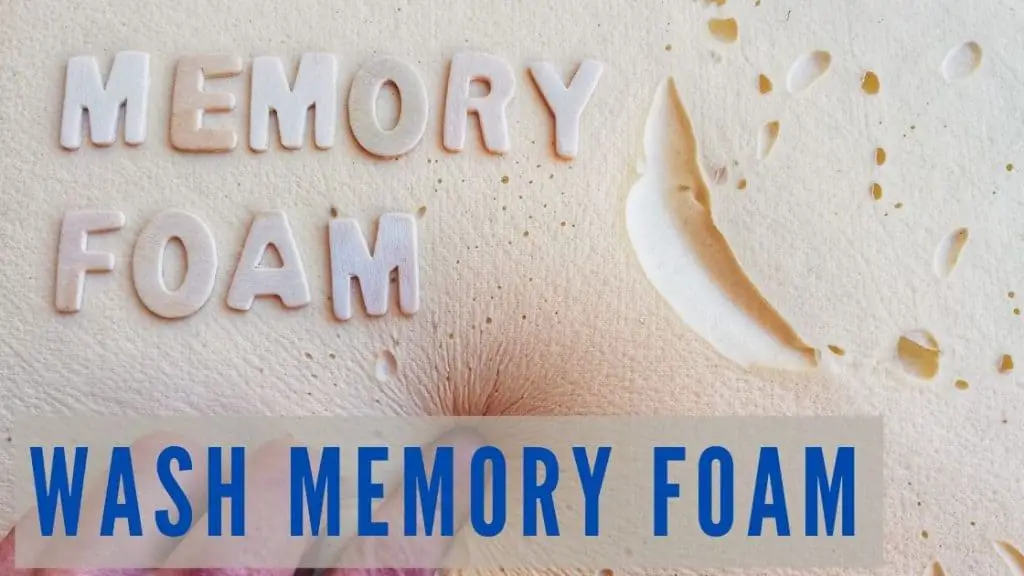 wash memory foam