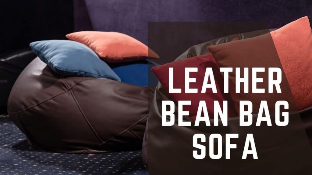 leather bean bag sofa