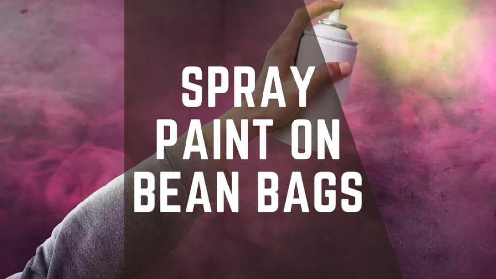 spray paint on bean bags
