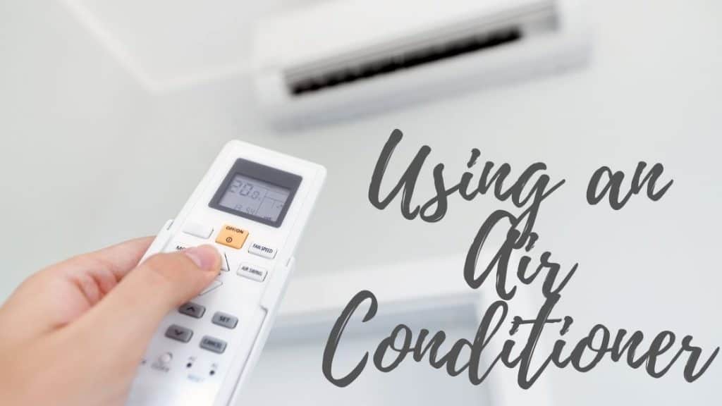 using an air conditioner