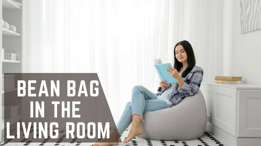 bean bag in the living room
