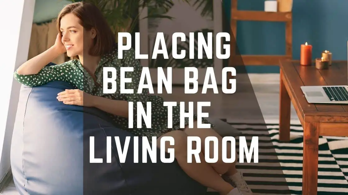 placing bean bag in the living room